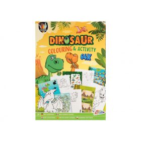   Moxy színező könyv fejlesztő feladatokkal 64 oldalas, Dinoszauruszok Grafix