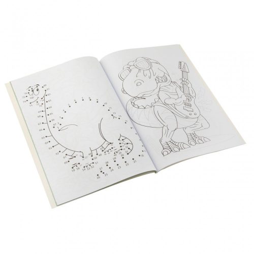 Moxy színező könyv fejlesztő feladatokkal 64 oldalas, Dinoszauruszok Grafix