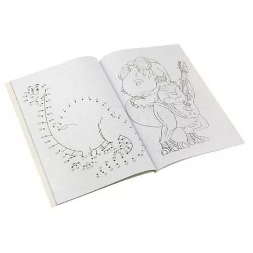 Moxy színező könyv fejlesztő feladatokkal 64 oldalas, Dinoszauruszok Grafix
