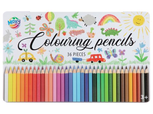 Moxy Színesceruza készlet fém dobozban Grafix