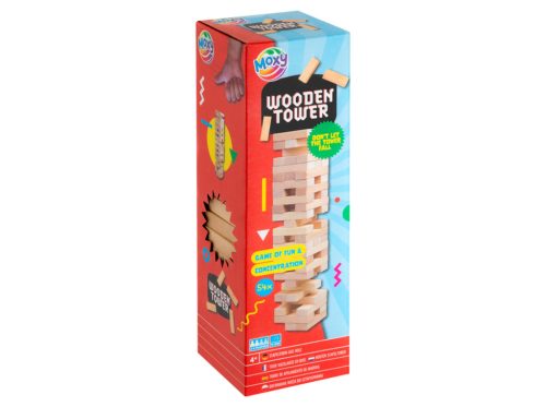 Moxy Toronyépítő ügyességi társasjáték fából Grafix