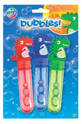Moxy 3 db-os buborékfújó szett, dinoszauruszok Grafix