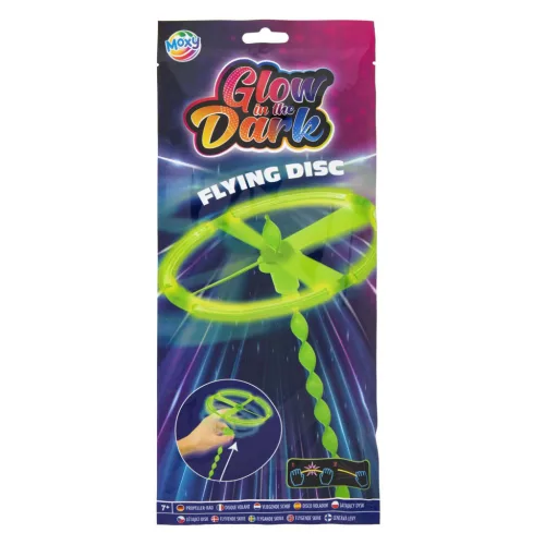 Világító kilőhető repülő propeller, neon zöld Grafix