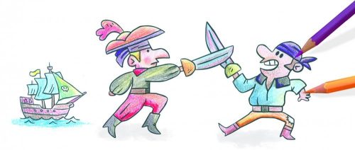 CreaLign - Mese nyomdakészlet - Kalózok