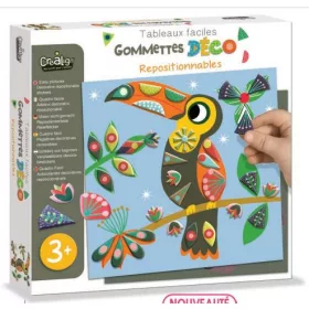 Újrahasználható matricázós képek, Madarak CreaLign