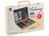 Rajzkészlet fa bőröndben 86 db-os CraftArt