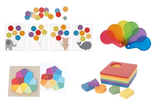 Montessori fejlesztő játékcsomag, Játék a színekkel Jabadabado