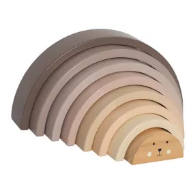 Jabadabado - Szivárvány toronyépítő játék - Macis - Palincs Játék