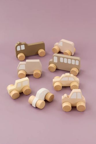 Első autós készletem tároló zsákkal, natúr színű Jabadabado