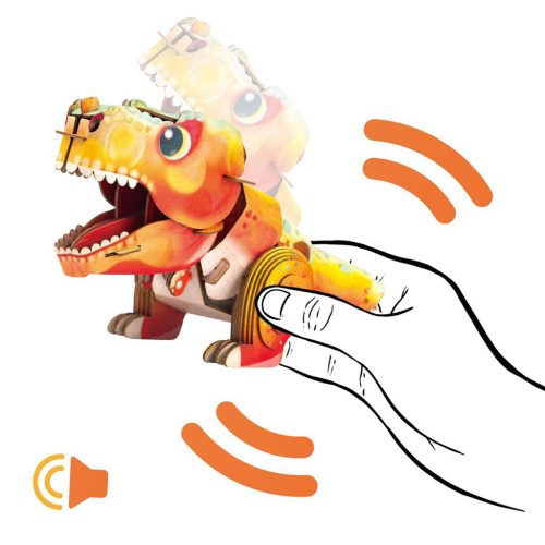 Hangot adó 3D állatos puzzle, T-rex MierEdu