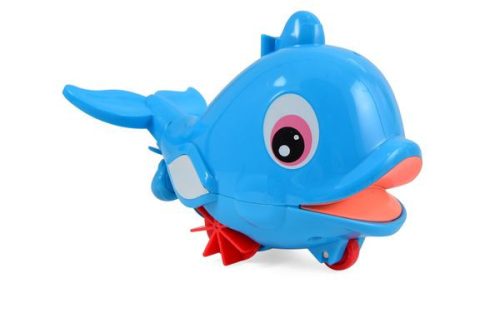 Felhúzható delfin fürdő- és gurulós játék, Magni