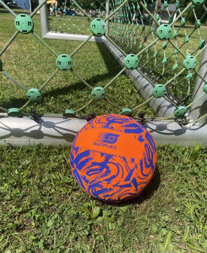 Narancssárga neoprén strandlabda 21 cm-es Sunflex