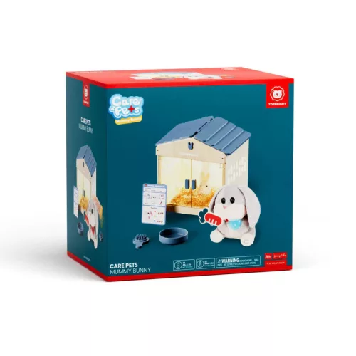 Interaktív nyuszi gondozó játékkészlet, fényekkel és hangokkal TOPBRIGHT