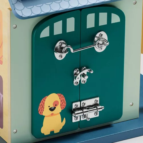 Montessori matató házikó 12 tevékenységgel és fényekkel TOPBRIGHT