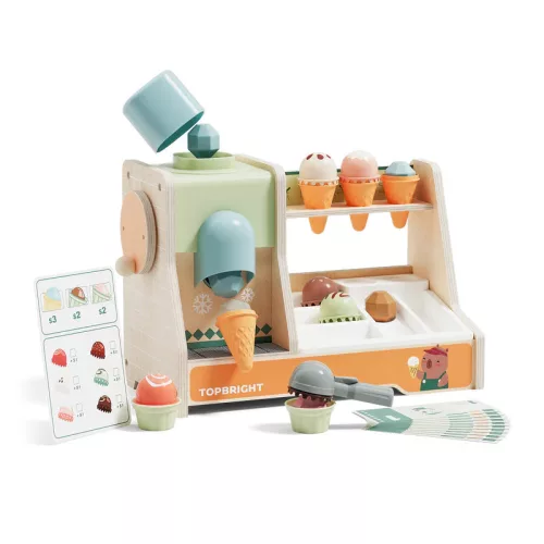 Montessori fagylaltozó szerepjáték készlet TOPBRIGHT