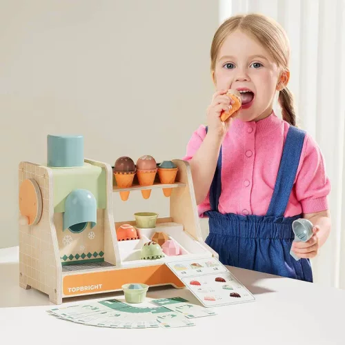 Montessori fagylaltozó szerepjáték készlet TOPBRIGHT