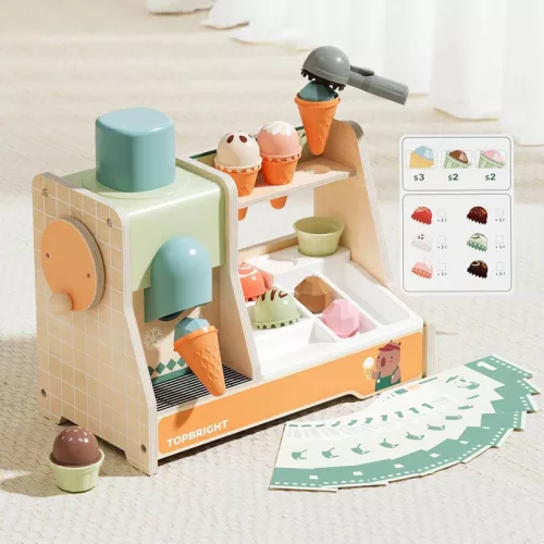 Montessori fagylaltozó szerepjáték készlet TOPBRIGHT
