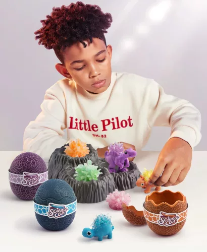 Science Can kristály növesztő dinoszaurusz tojásban, Sárga TOPBRIGHT