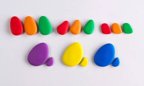 Szivárvány kavicsok - Rainbow Pebbles - készségfejlesztő játék óvodásoknak