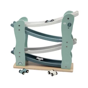   Label-Label fából készült versenypálya zöld színben - fajáték