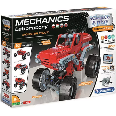 Tudomány és Játék - Mechanikai labor - Monster Truck - Clementoni