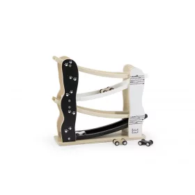   Label-Label - fából készült versenypálya fekete-fehér fajáték