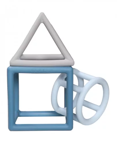 Label-Label -Szilikon geometrikus formák rágóka - Kék