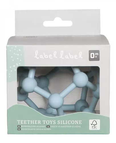 Label-Label -Szilikon labda rágóka - Kék