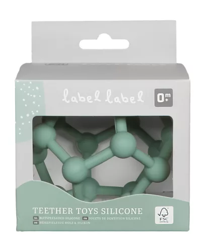 Label-Label -Szilikon labda rágóka - Zöld