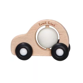 Label-Label -Silicone & Wood rágóka - Kisautó