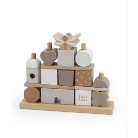 Label Label montesszori formaépítő rudas fa építőjáték  - Nugát   Label Label montesszori formaépítő rudas fa építőjáték  - Nugát