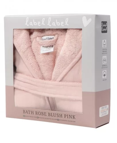 Púderrózsaszín fürdőköpeny - Label-Label