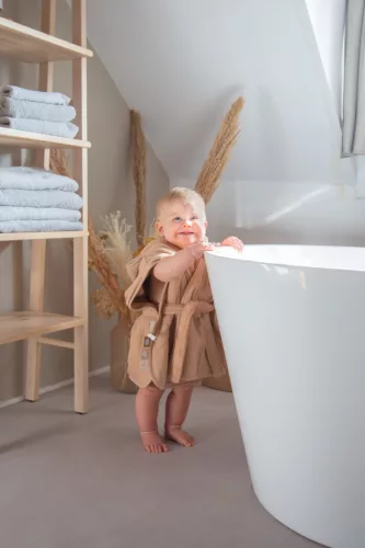 Púderrózsaszín fürdőköpeny - Label-Label