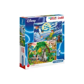   Clementoni Puzzle  2X60 db-os - Pán Péter, Dzsungel könyve