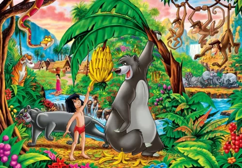 Clementoni Puzzle  2X60 db-os - Pán Péter, Dzsungel könyve