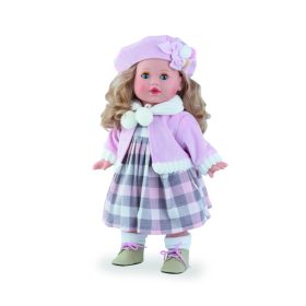   Marina&Pau baba - Tina rózsaszín kabátkával és sapkával