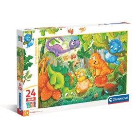 Clementoni puzzle - 24 db - MAXI - Boldog Dínó Oázis Clementoni puzzle - 24 db - MAXI - Boldog Dínó Oázis