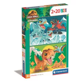 Clementoni - Puzzle 2X20 db -  Jurassic World