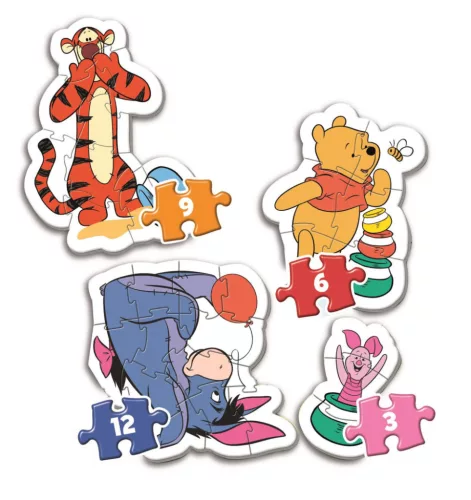 Clementoni - Első Puzzle - 3-6-9-12 db - Micimackó