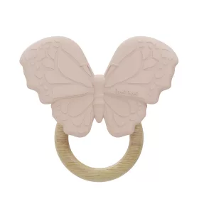   Label Label -Silicone & Wood pillangó alakú rágóka- Rózsaszín 
