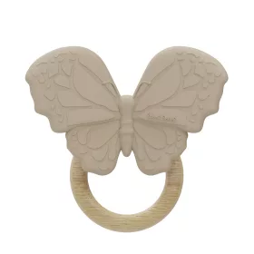   Label Label -Silicone & Wood pillangó alakú rágóka- nugát színű