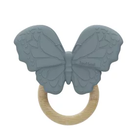   Label Label -Silicone & Wood pillangó alakú rágóka- kék színű