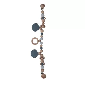 Label Label -Silicone & Wood babakocsilánc- kék