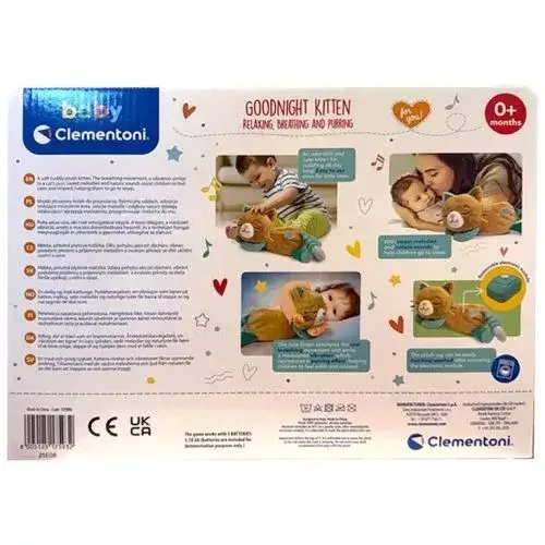 Baby Clementoni - Elalvást segítő doromboló plüss cica