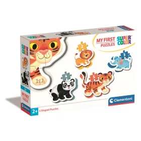   Clementoni -  Első  puzzle - 3, 6, 9, 12 db-os - Vadállatok