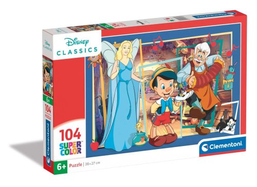 Clementoni Super color puzzle  - Pinocchio 104 db-os