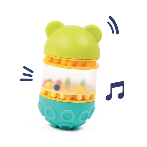 LUDI - Baby dülöngélő kukucs torony- szenzoros toronyépítő készlet
