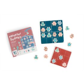 BS Toys - Fa Sudoku szörnyecskés BS Toys - Fa Sudoku szörnyecskés