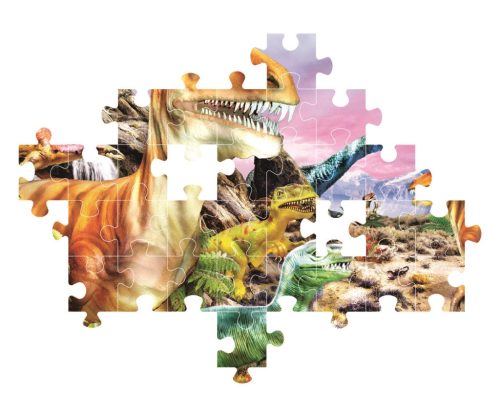 Clementoni 104 db-os SuperColor puzzle - Dínók földje