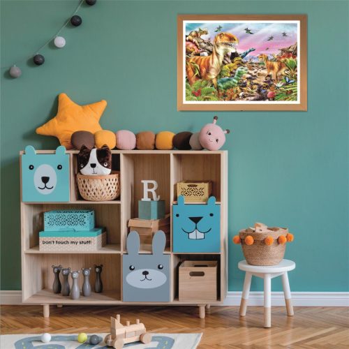 Clementoni 104 db-os SuperColor puzzle - Dínók földje